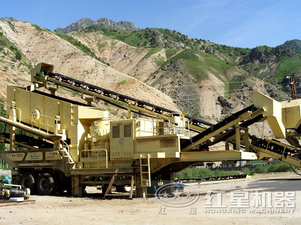 移動式破碎站生產現場
