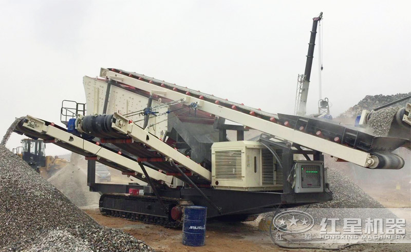 移動振動篩現場