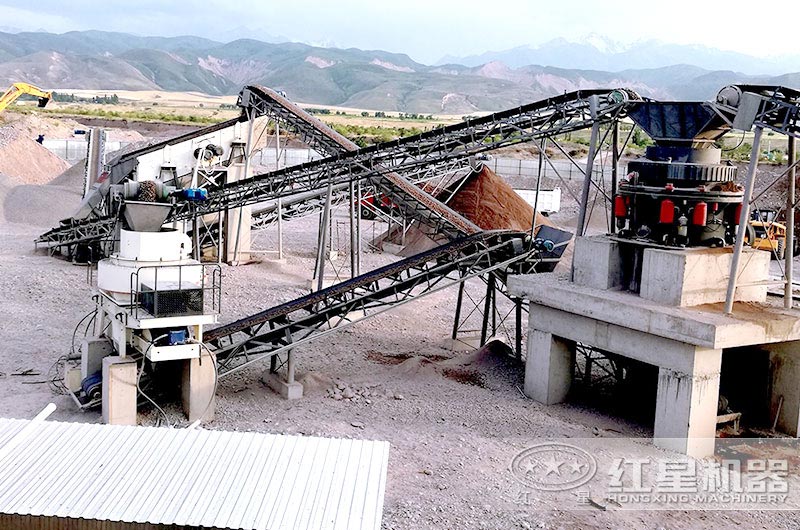 新型制砂機生產現場實拍