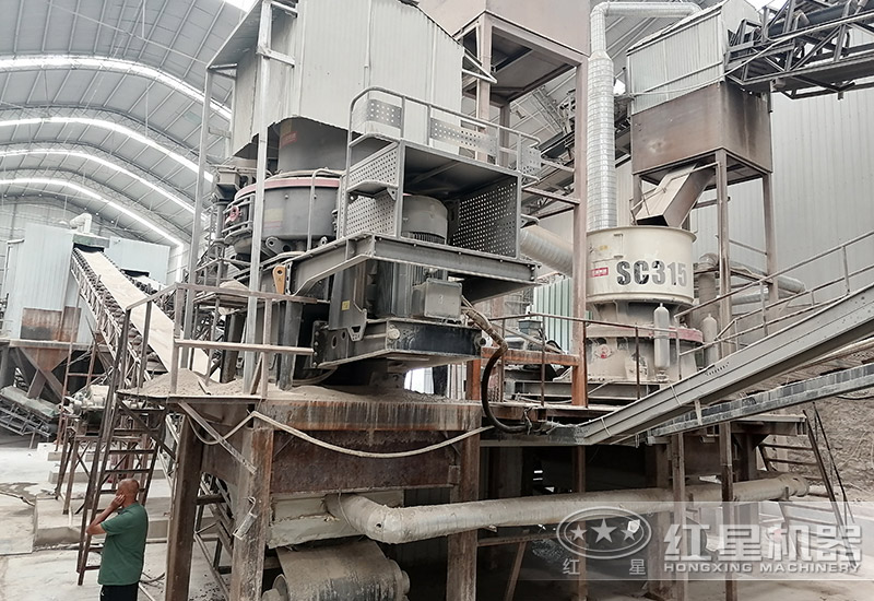 鄂破+圓錐破+沖擊式制砂機配置的生產線 鄂破+圓錐破+沖擊式制砂機配置的生產線