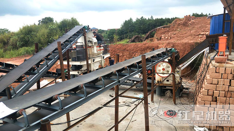 固定式鵝卵石制砂機生產線配置