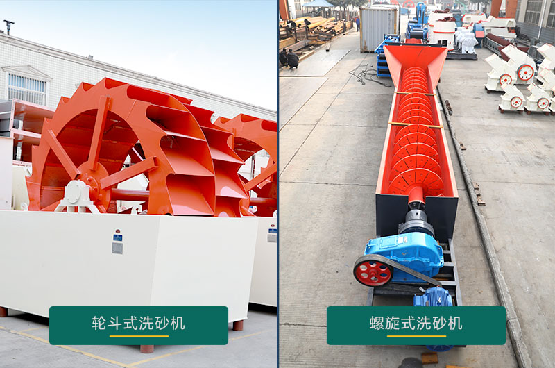 水洗沙機設備：螺旋洗砂機、輪斗洗砂機